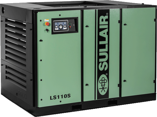 LS110S rotary screw air compressor (enclosed)