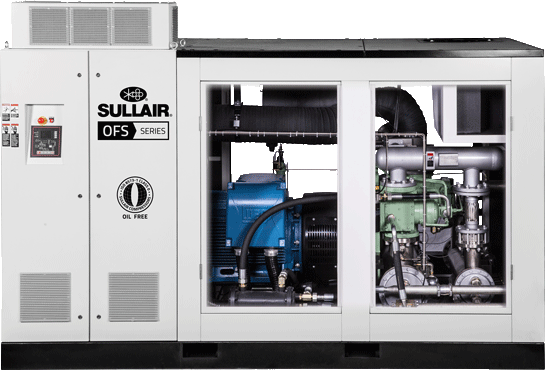 Sullair OFS180 Oil Free rotary screw air compressor